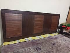 double bed wood