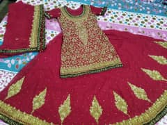 bridal Sharara only 1 time used good condition like new
