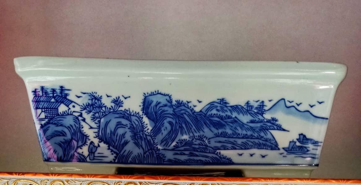 Chinese Porcelein Bonsai Pot 1