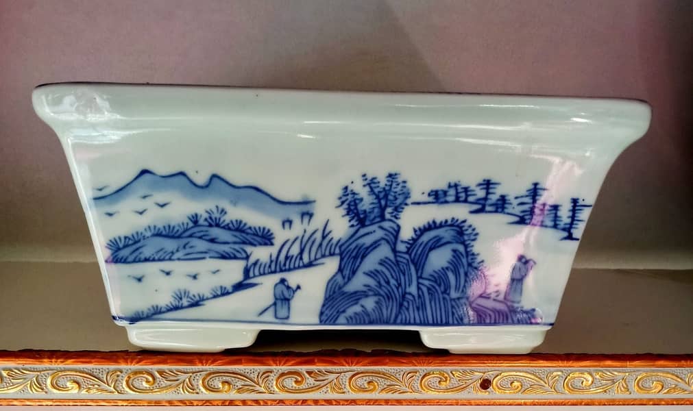 Chinese Porcelein Bonsai Pot 2