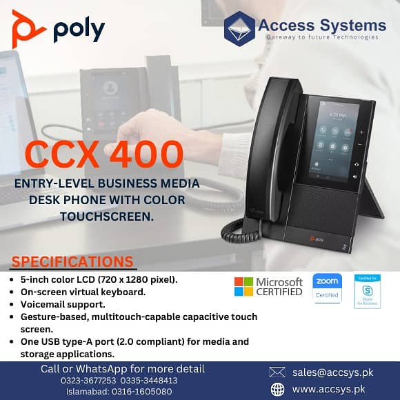 IP Phones Cisco SPA525 | Cisco 6945 | Voip Polycom VVX311| 03353448413 10