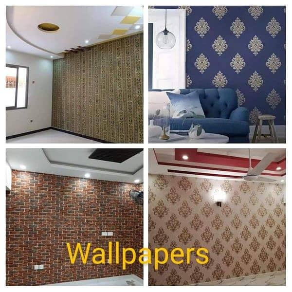 LED wall wallpapers wpvc wall panels Artificial grass wooden floors 0