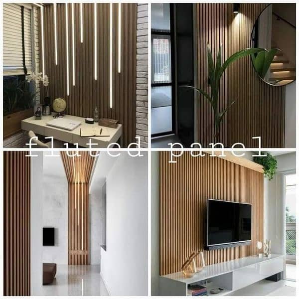 LED wall wallpapers wpvc wall panels Artificial grass wooden floors 3