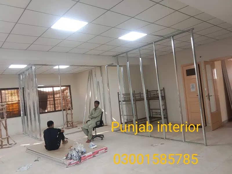 gypsum partition and ceiling 0