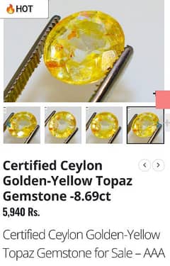 Yellow topaz for on sale sale