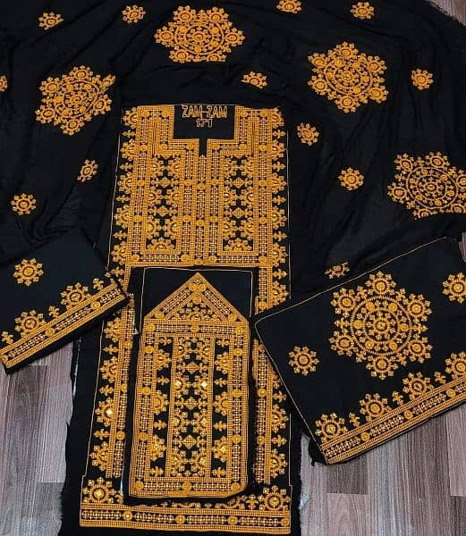 Traditional Unstitch Balochi Suits Cash on Delivery 1