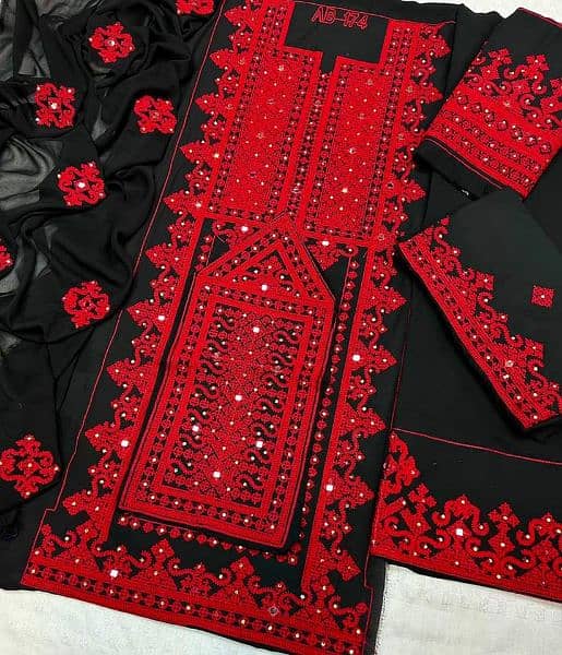 Traditional Unstitch Balochi Suits Cash on Delivery 4