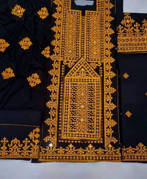 Traditional Unstitch Balochi Suits Cash on Delivery 5