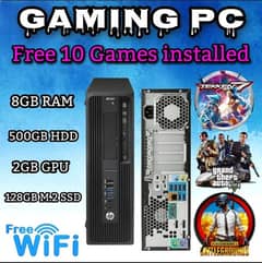 Gaming PC Xeon E3-1225 v5 RAM 8GB 128GB M. 2 SSD 2GB GPU 500GB HDD