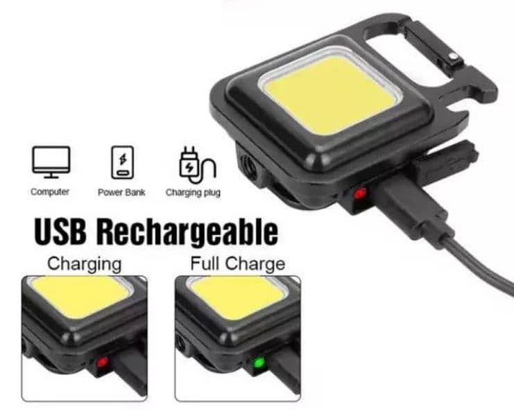 COB LED Car  Keychain Mini LED Small Powerfull Flashlight 4