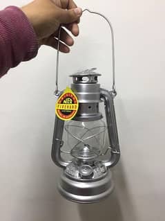 Lantern Kerosene 10inch Silver Colour