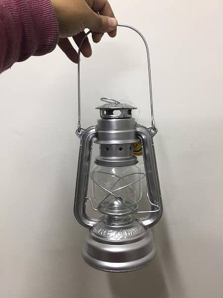 Lantern Kerosene 10inch Silver Colour 2