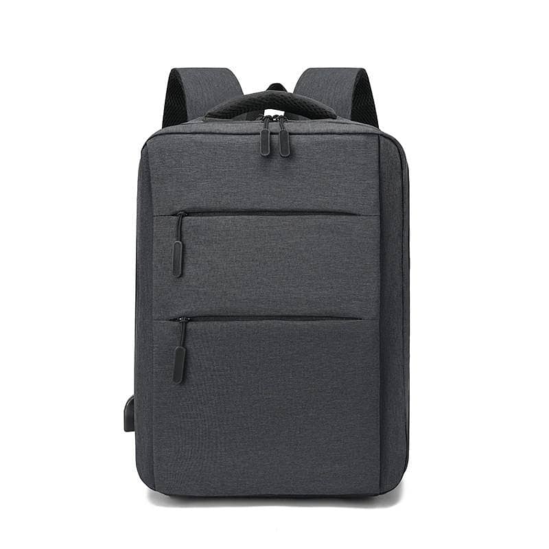 Laptop & Travel Backpack, USB Port, Dual Compartment For Office & Busi 2
