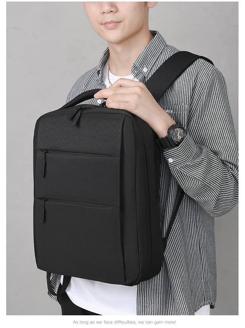 Laptop & Travel Backpack, USB Port, Dual Compartment For Office & Busi 10