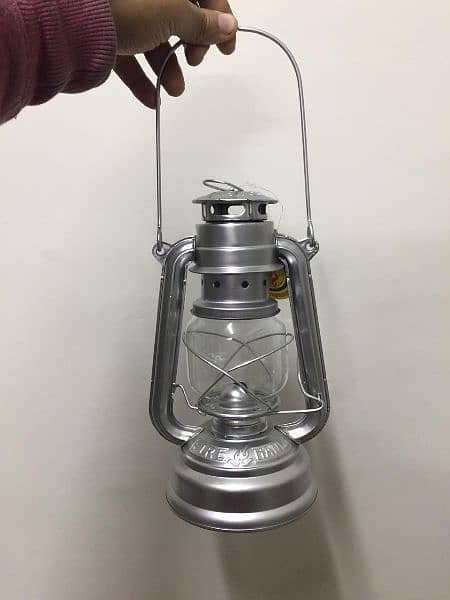 Lantern Kerosene 10inch Silver Colour 3