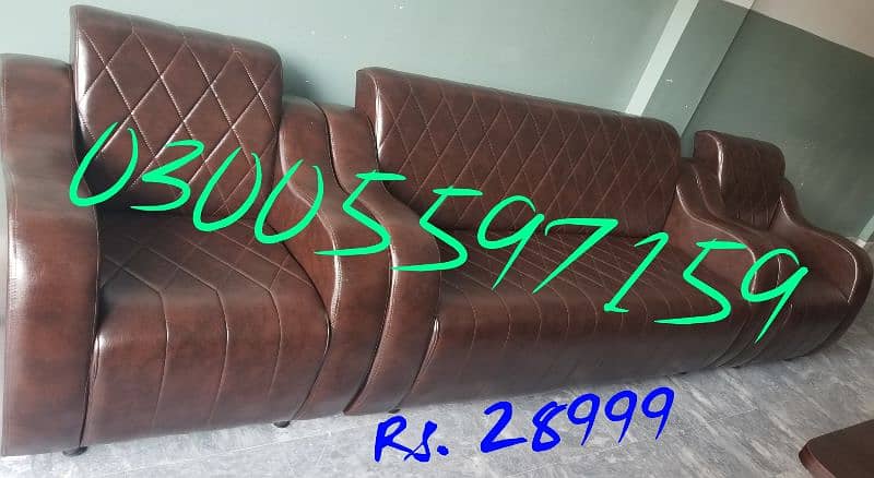 sofa set leather fabric office home furniture parlor cafe chair table 13