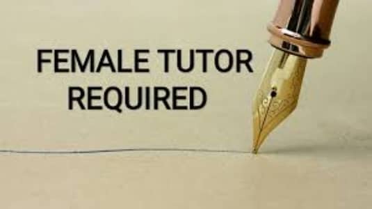 female online tutor required