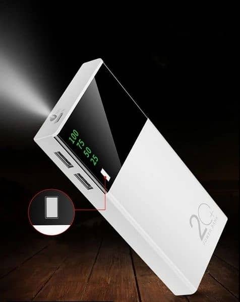portable 10000mah power bank with digital display 1