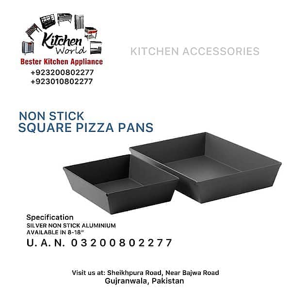 Pizza Pans | Square Pans | Baking Pans | Frying Pans | Accessories 1