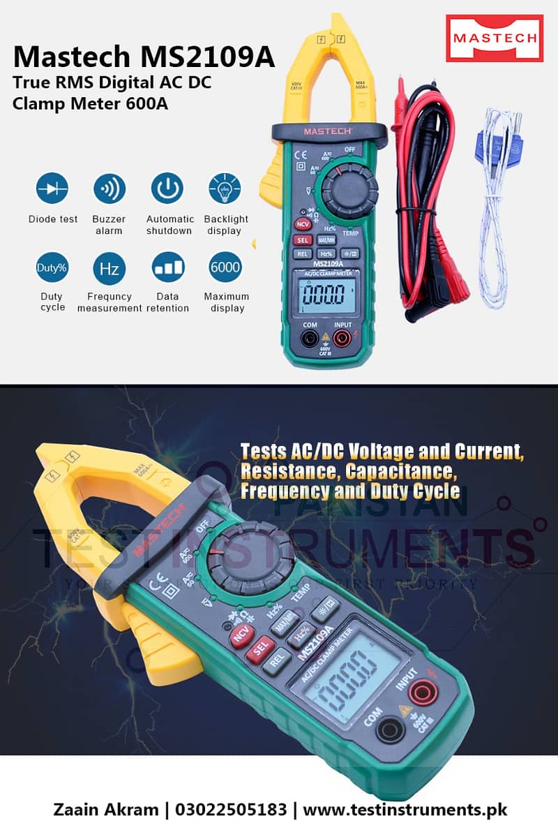 clamp meter AC DC  MS2101 in Pakistan 0