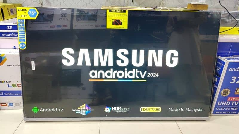 65" 4k Samsung Smart led tv UHD Bezel'less Crystal Glass voice control 12