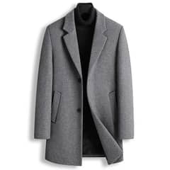 Mens branded  wool long coats imported