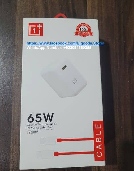 OnePlus 65W Warp Charger one plus 8T 8 pro 9 4