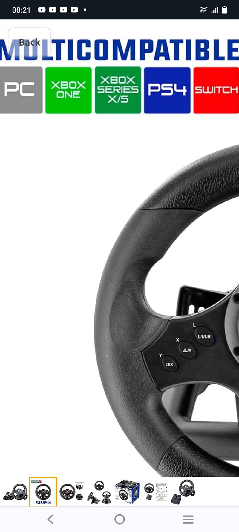 SuperDrive Model SV450 steering wheel with Pedal Brand New imorted 2