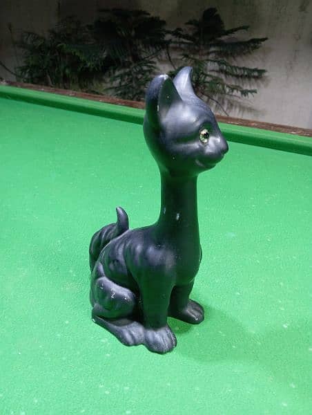 1920s Antique lucky black cats figurine 8