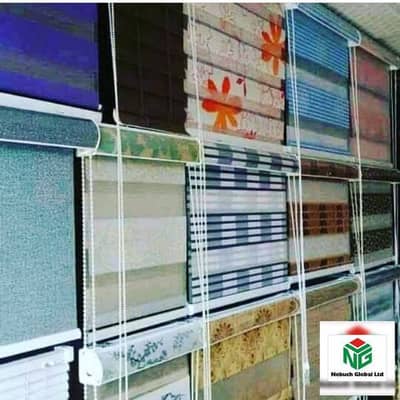 Rollers blind, zebra blind, woods blinds, Wall paper , vinyl flooring