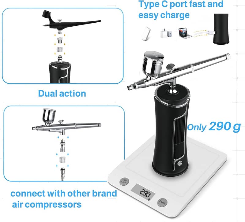 Portable Handheld Rechargeable Airbrush 4