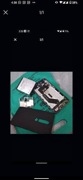 Nokia 6.1 for parts and accessories and back cover etc 0