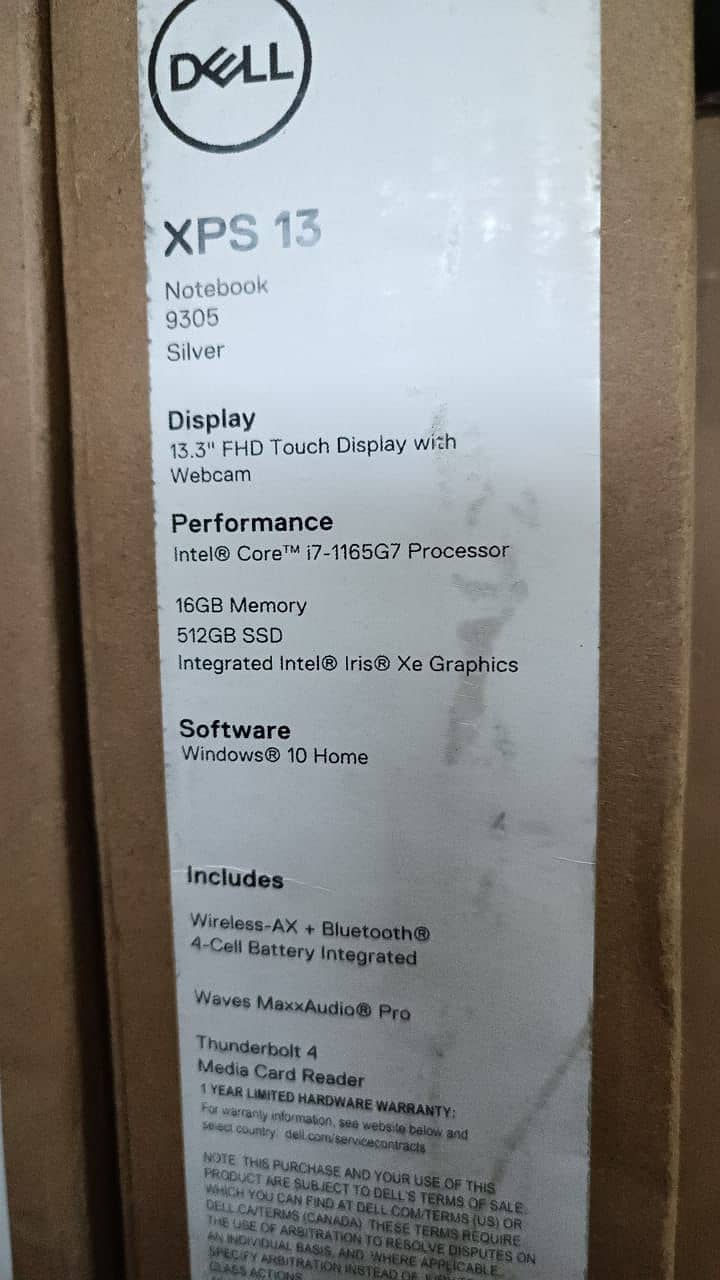 Dell xps 9305 11 generation 4
