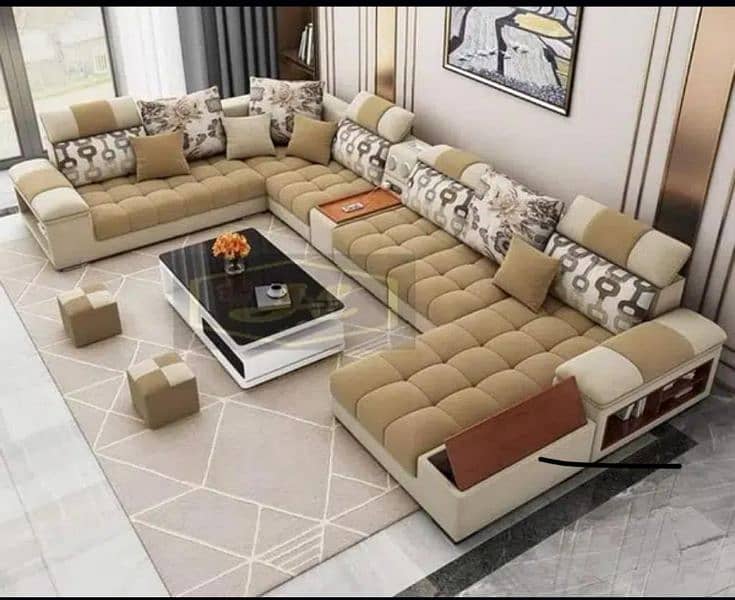 new design full setting u shape sofa set 2