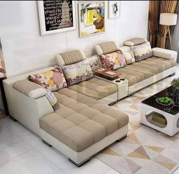 new design full setting u shape sofa set 3