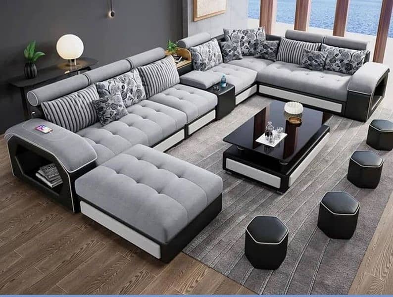 new royal style sofa set u shape l shape 4