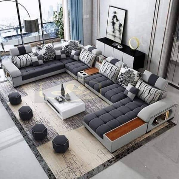 new royal style sofa set u shape l shape 5