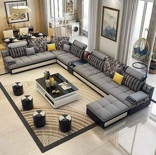 new royal style sofa set u shape l shape 6