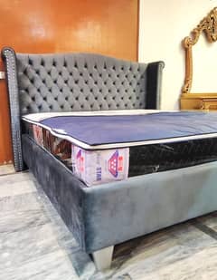 Bed set, Double bed, King size bed, Poshish bed, Bedroom furniture.