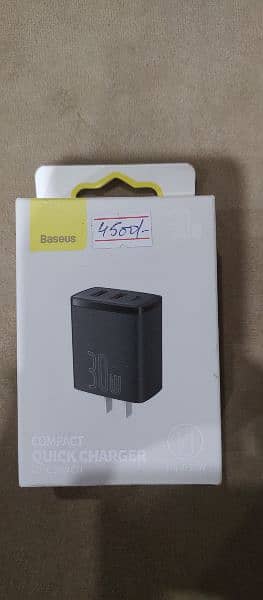 Baseus 30W Charger 2*USB + Type-C  Compact Quick Charger 2U+C 2