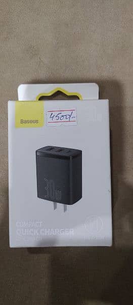 30W Charger 2*USB + Type-C  Compact Quick Charger 2U+C 2