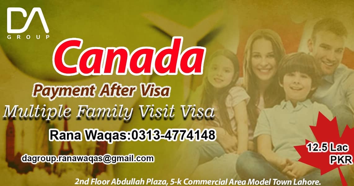 Best Price For Canada Multiple Visit Visa For Canada Family 0