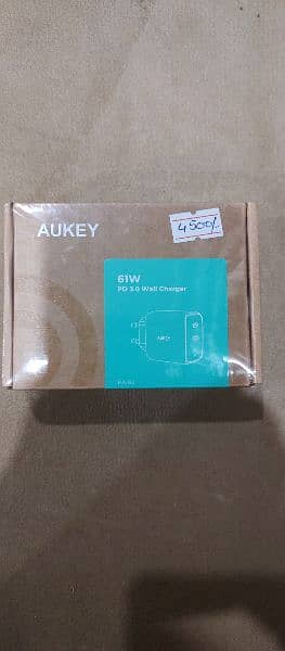 Aukey 61W PD 3.0 Wall Charger Advanced GaN Power Technology PA-B2 1