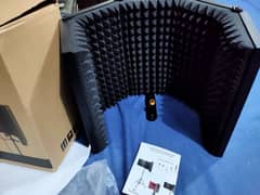 Five Panel Acoustic Isolation Shield For Microphone