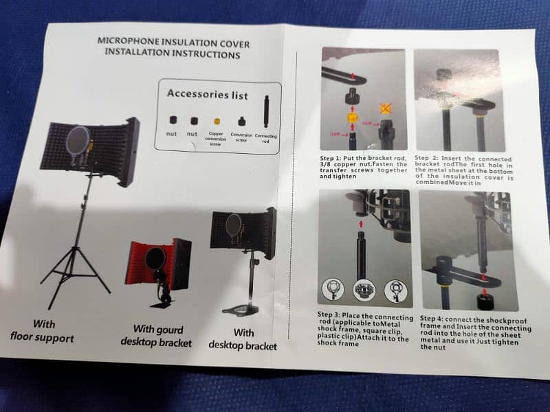 Five Panel Acoustic Isolation Shield For Microphone 4