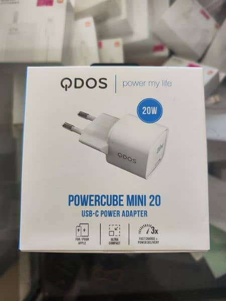 QDOS 20W Type-C Charger Powercube Mini 20 USB-C Power Adapter 0
