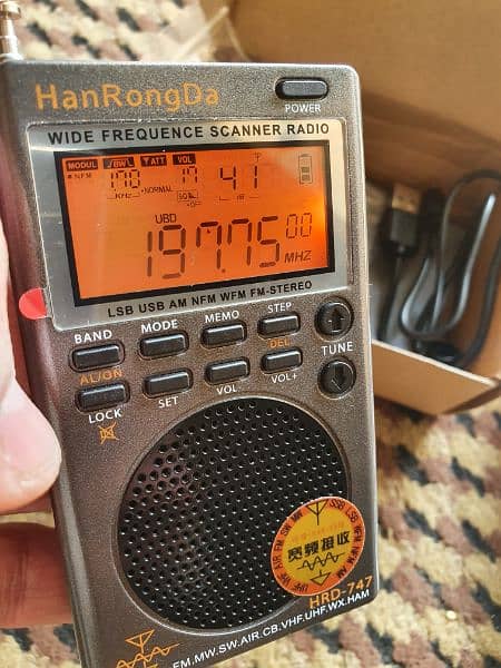 Hrd-747 LW MW FM SW WB UHF VHF Ultra Portable Digital Radio for sale 1