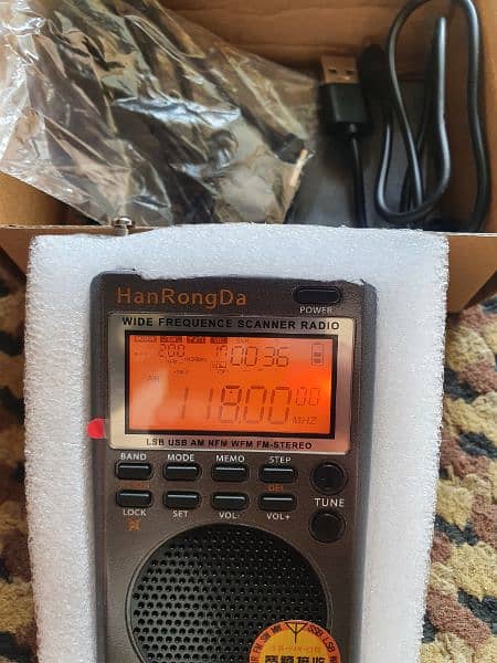 Hrd-747 LW MW FM SW WB UHF VHF Ultra Portable Digital Radio for sale 2