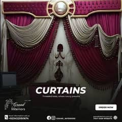 curtains designer curtains window blinds by Grand interiors 0