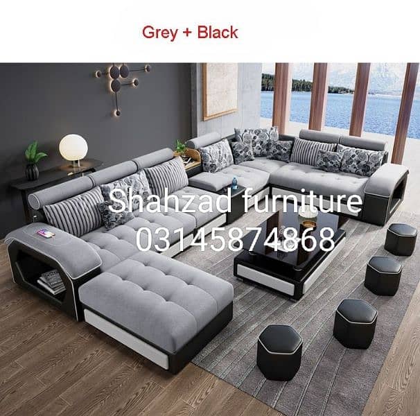 new design 10 seater sofa with four stools 19
